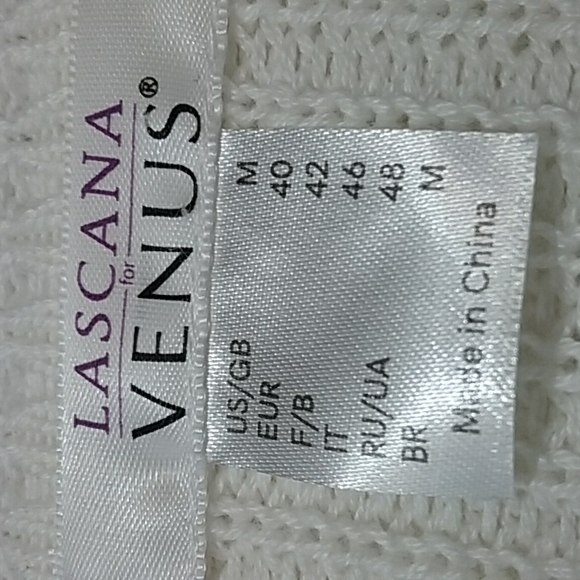 Lascana Venus women's sweater dress size med open knit slightly sheer - Picture 6 of 8